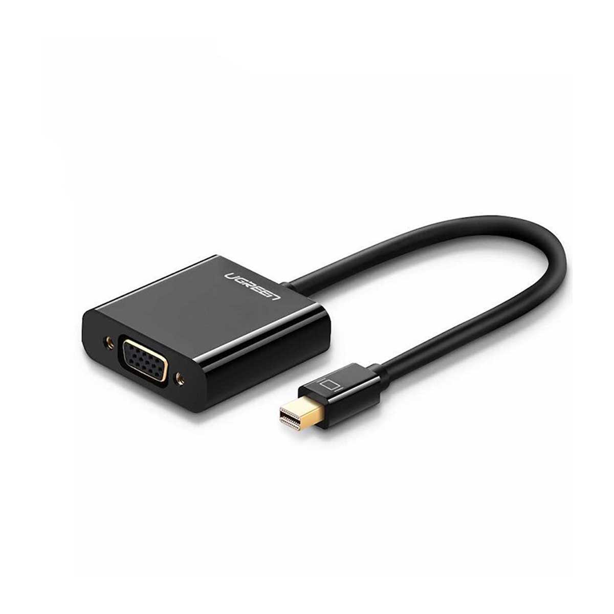 UGREEN Mini DP To VGA Female Converter - 15cm (Black) (MD113/10459)