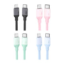 UGREEN Lightning To USB-C Silicone PD Charging Cable (Black, Blue, Green, Pink)