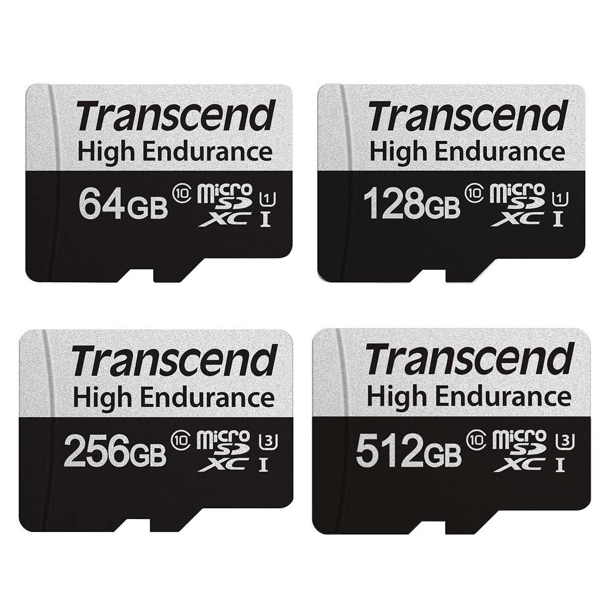 Transcend 350V HIgh Endurance MicroSDXC UHS-I Class 10 U1 100MB/S Read Memory Card w/ SD Adapter