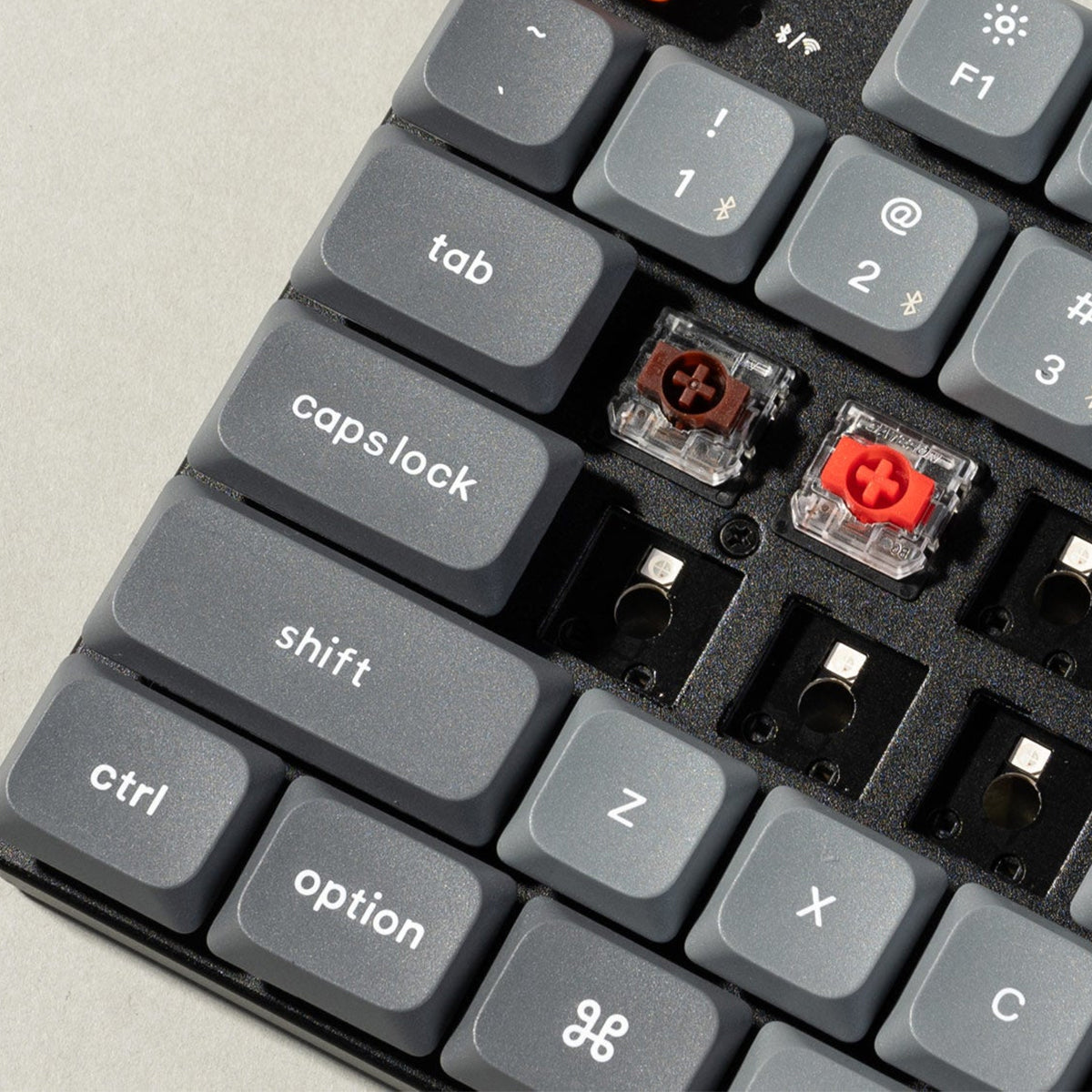 Keychron K13 Max QMK/VIA RGB Backlight Hot-Swappable Wireless Custom Mechanical Keyboard (Low Profile Gateron Mechanical Red Switch) (K13M-H1)