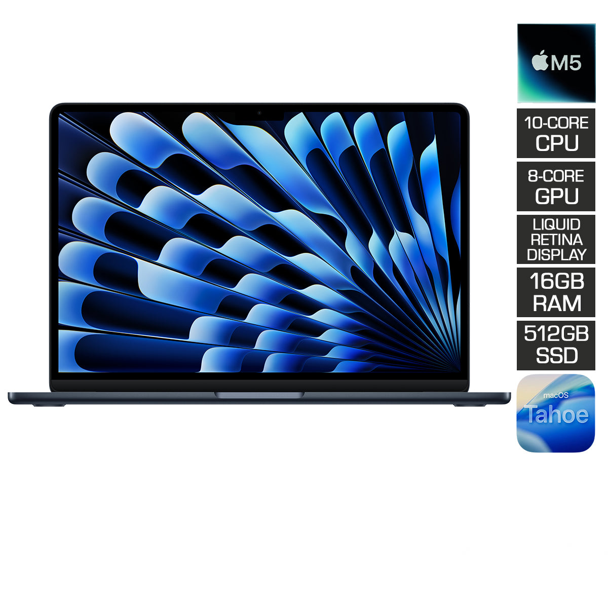 Apple MacBook Air 13" 16GB+512GB M5 Chip with 10-Core CPU & 8-Core GPU