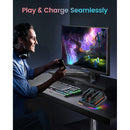 Transnovo Adjustable Stand 4-in-1 Charging Station with RGB Light for Nintendo Switch 2 Joy-Pad