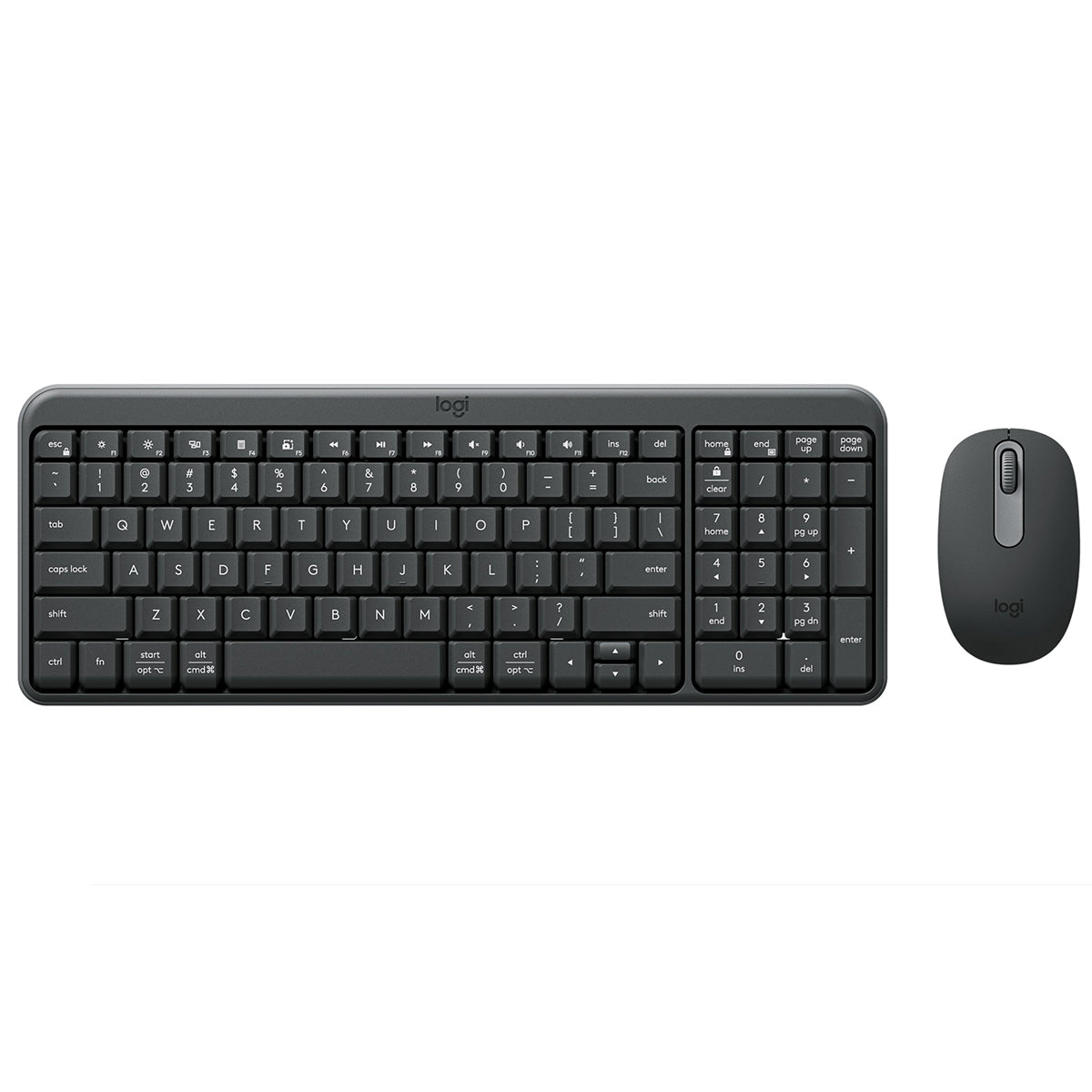 Logitech MK250 Compact Wireless Mouse and Keyboard (Graphite) (920-013559)