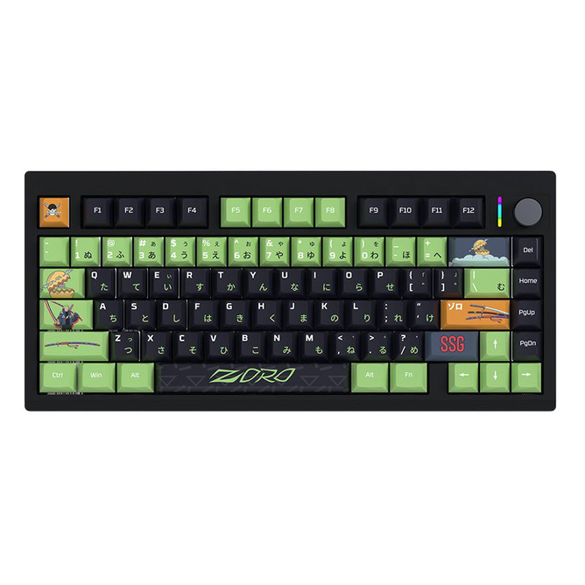 Fantech x One Piece MK921 Maxfit8 Tri-Mode Hot-Swappable Wireless Mechanical Keyboard (Brown Tactile Switch) (Zoro)
