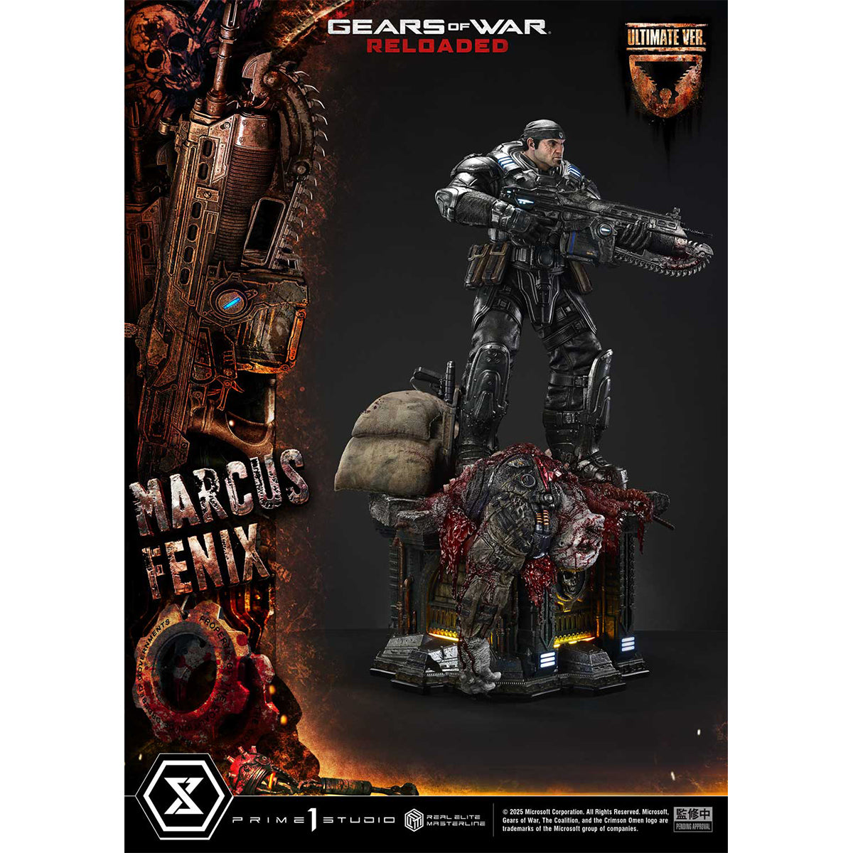 Real Elite Masterline Gears of War: Reloaded Marcus Fenix | DataBlitz