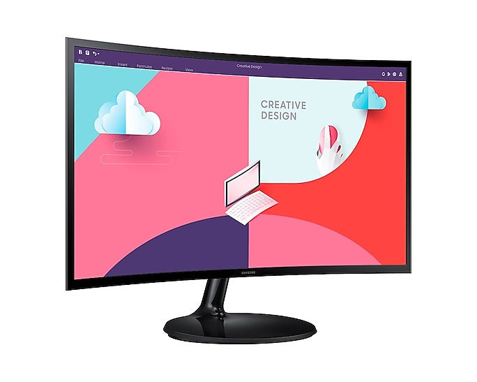 Samsung S3 LS24C360EAEXXP 24" FHD 75Hz Essential Curved Monitor