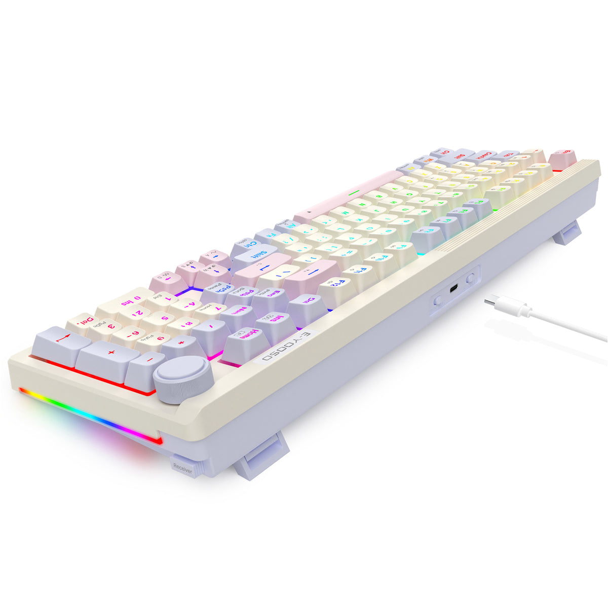 E-Yooso Z-101 RGB 101 Keys Tri-Mode Hot-Swappable Mechanical Keyboard