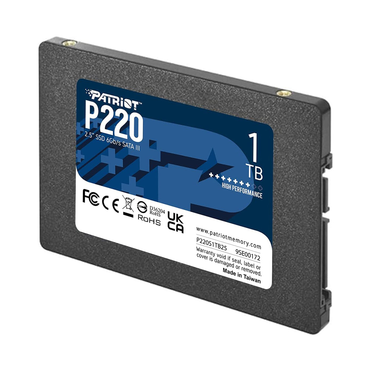 Patriot P220 2.5" 550MB/s Read/ 500MB/s Write SATA III SSD