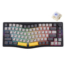 Ajazz AKS075 RGB Tri-Mode 75% Keys Hotswappable Mechanical Keyboard with Screen (Black/Gray/Yellow)