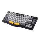 Ajazz AKS075 RGB Tri-Mode 75% Keys Hotswappable Mechanical Keyboard with Screen (Black/Gray/Yellow)