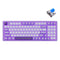 E-Yooso Z-94 Single Light 94-Keys Hot-Swappable Wired Mechanical Keyboard Light Purple (Blue Switch)