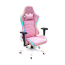 Dragon War RGB Lighting Effect Gaming Chair (GC-015-PINK/WHITE)