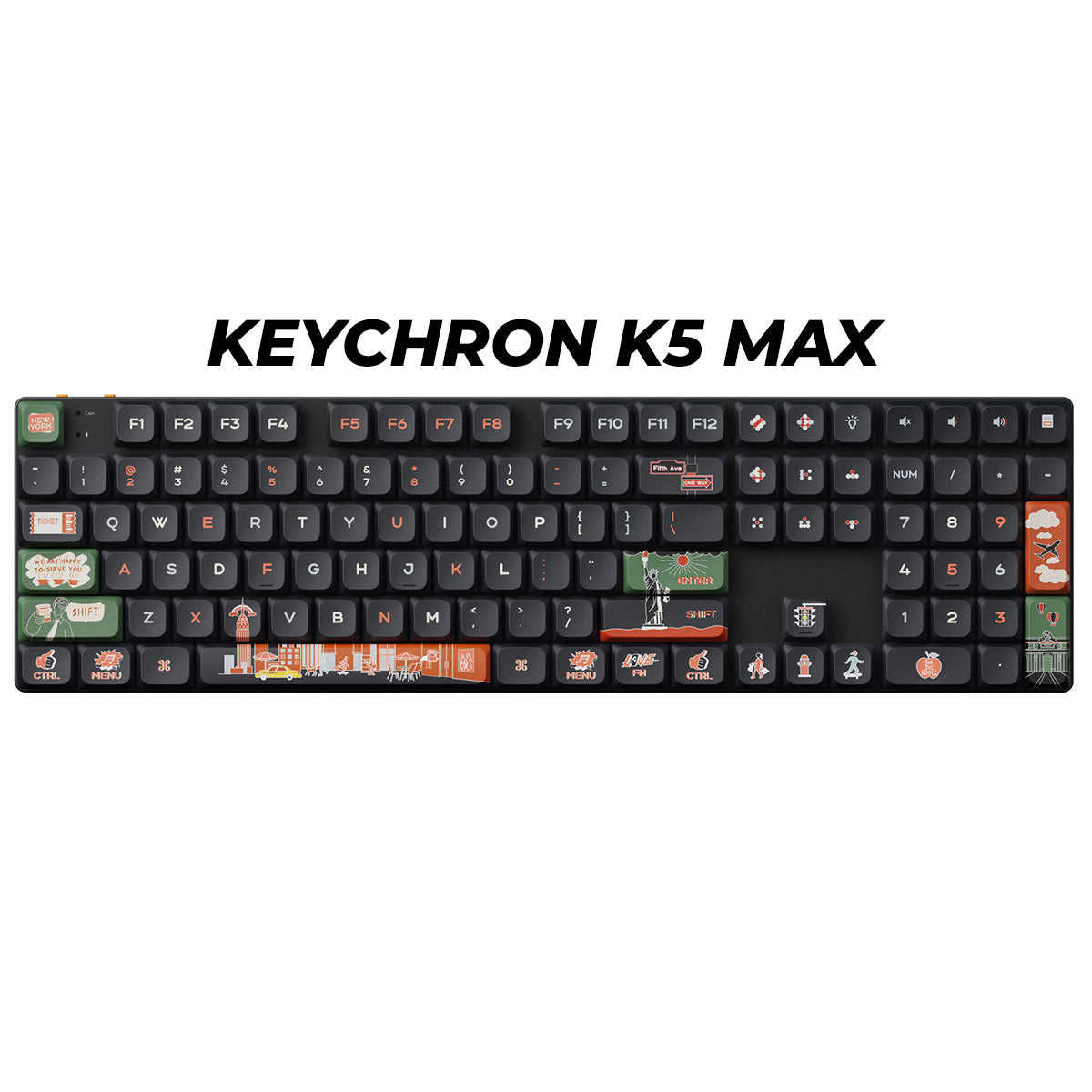 Keychron Low Profile LSA Dye-Sub PBT Full Set 133 Keys Keycap Set (New York) (PBT-71)