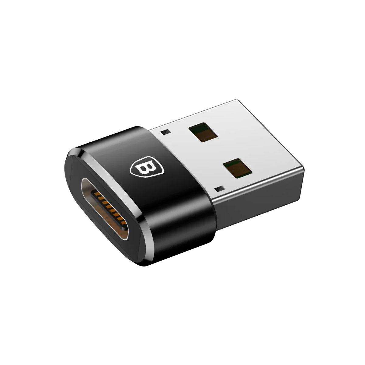 Baseus Mini Type-C Female to USB Male Adapter Converter (Black) (CAAOTG-01)