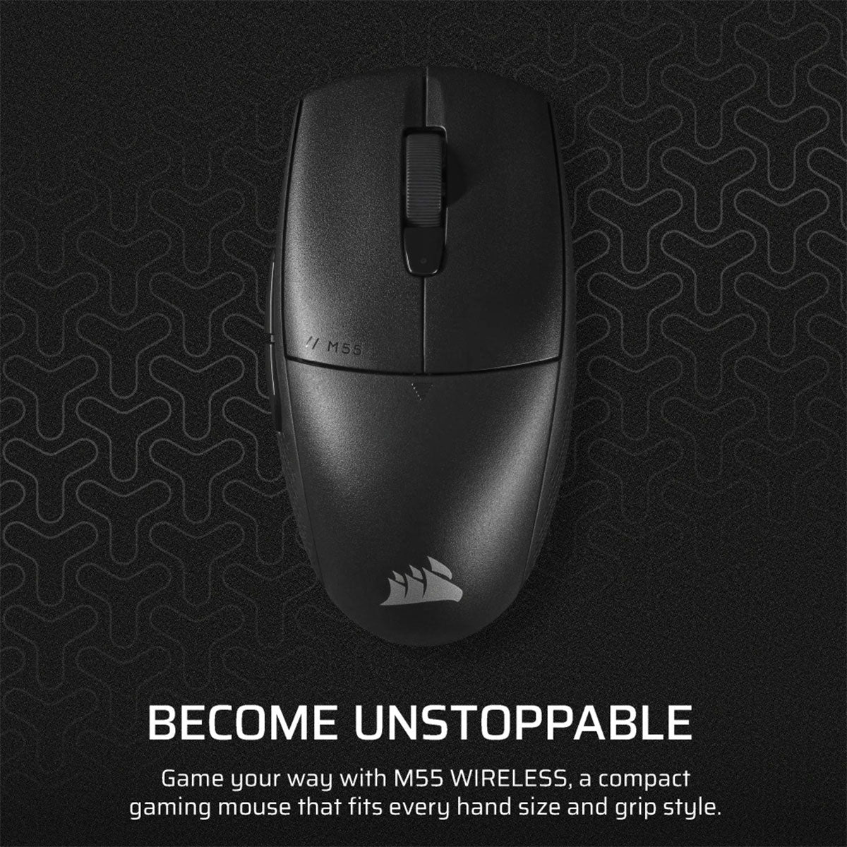 Corsair M55 24000 DPI Wireless Gaming Mouse (Black) (CH-931F000-AP)