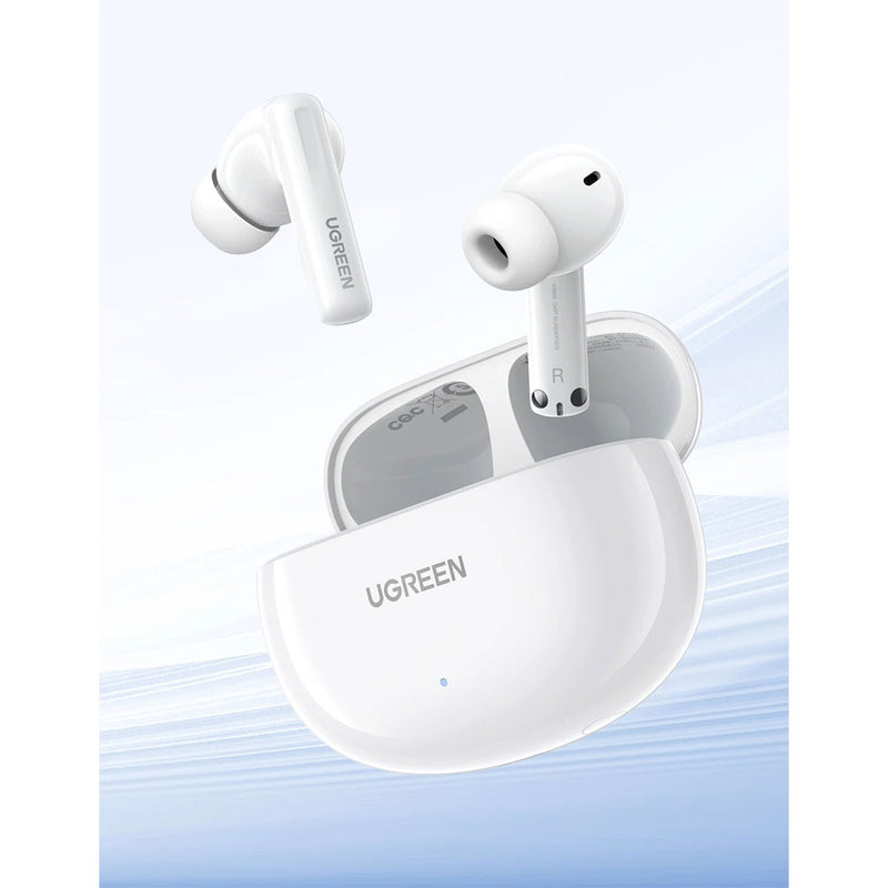 UGreen Hitune T6 Active Noise-Cancelling Earbuds (White) (WS200/15158)