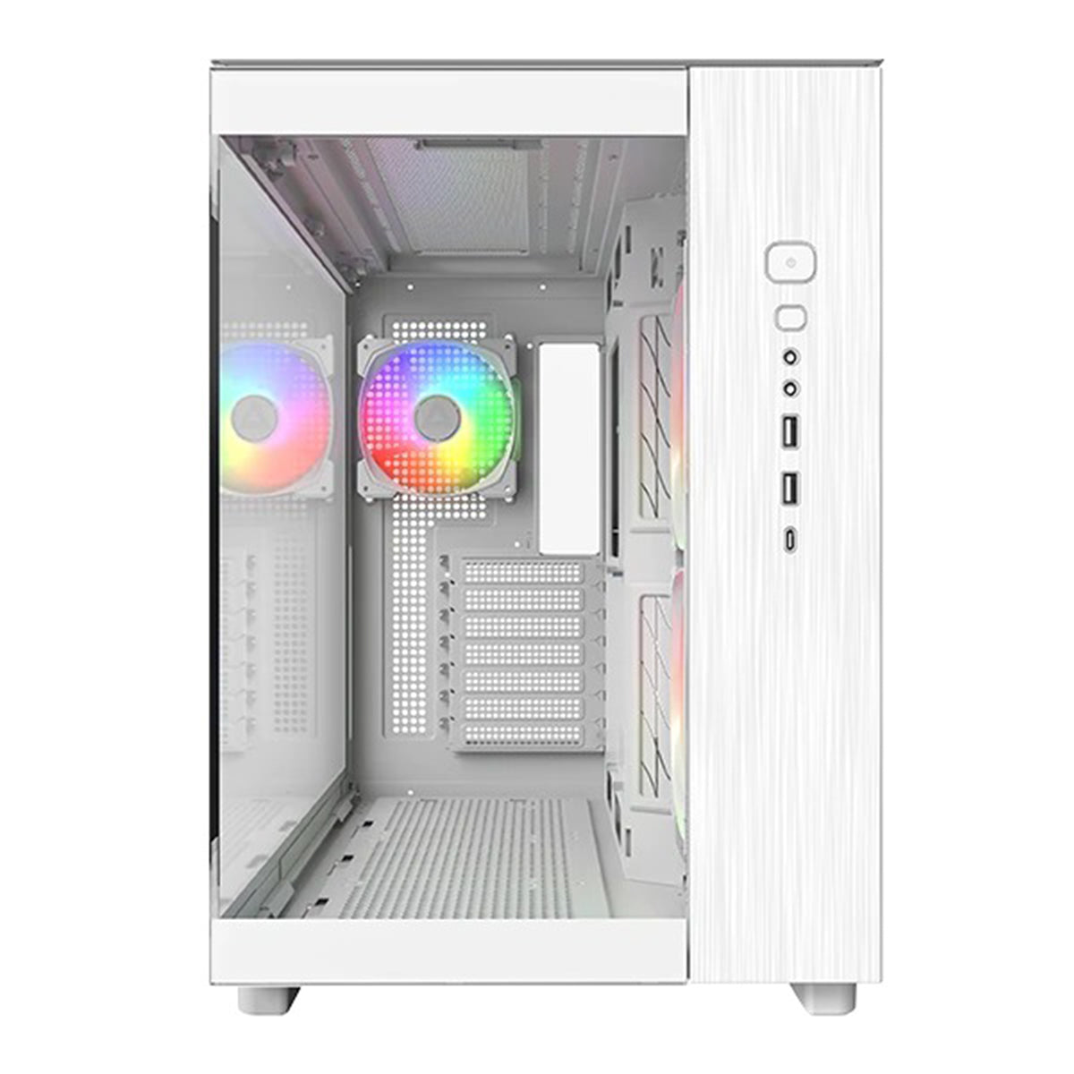 Montech King 65 Pro Mid Tower PC Case (Black, White)