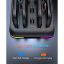 Transnovo Adjustable Stand 4-in-1 Charging Station with RGB Light for Nintendo Switch 2 Joy-Pad