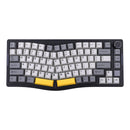 Ajazz AKS075 RGB Tri-Mode 75% Keys Hotswappable Mechanical Keyboard with Screen (Black/Gray/Yellow)