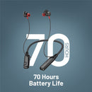 Promate Blend High-Definition Dynamic Wireless Neckband Earphones with TF Card Slot (Black)