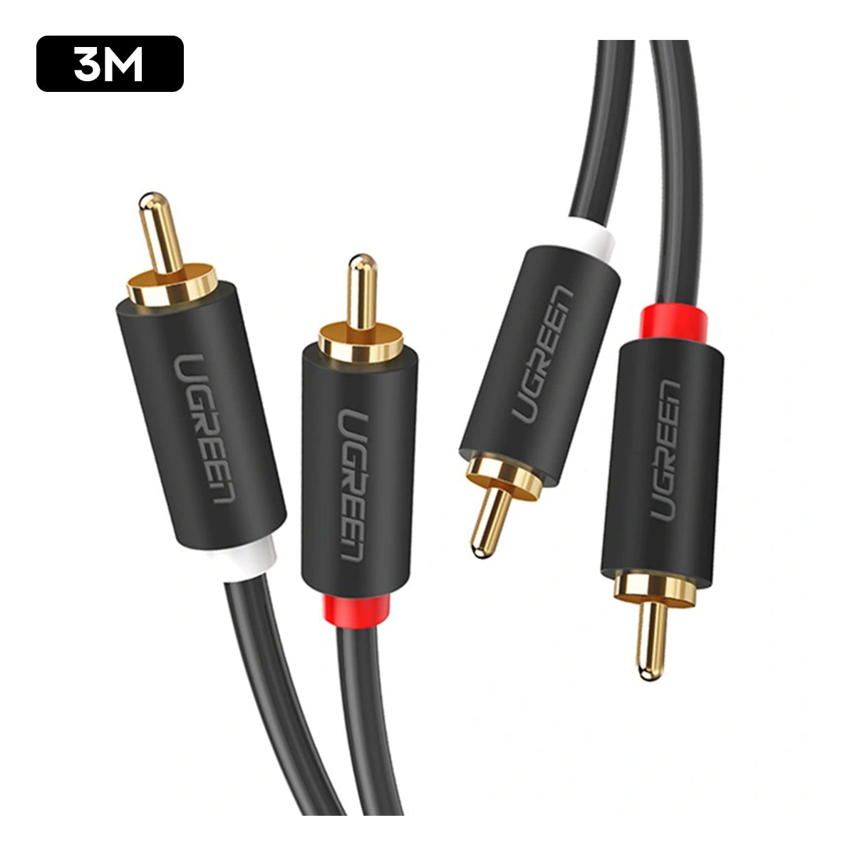 Ugreen 2 RCA Male to 2 RCA Male Audio Cable | DataBlitz