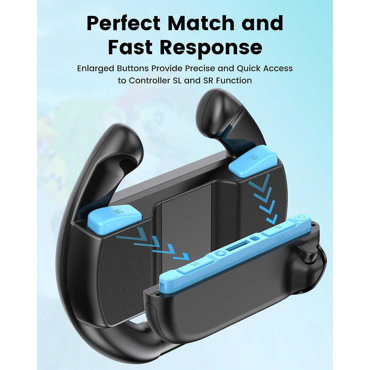 Transnovo Controller Steering Wheel for Nintendo Switch 2 Joy-Pad (NS2-GA02)