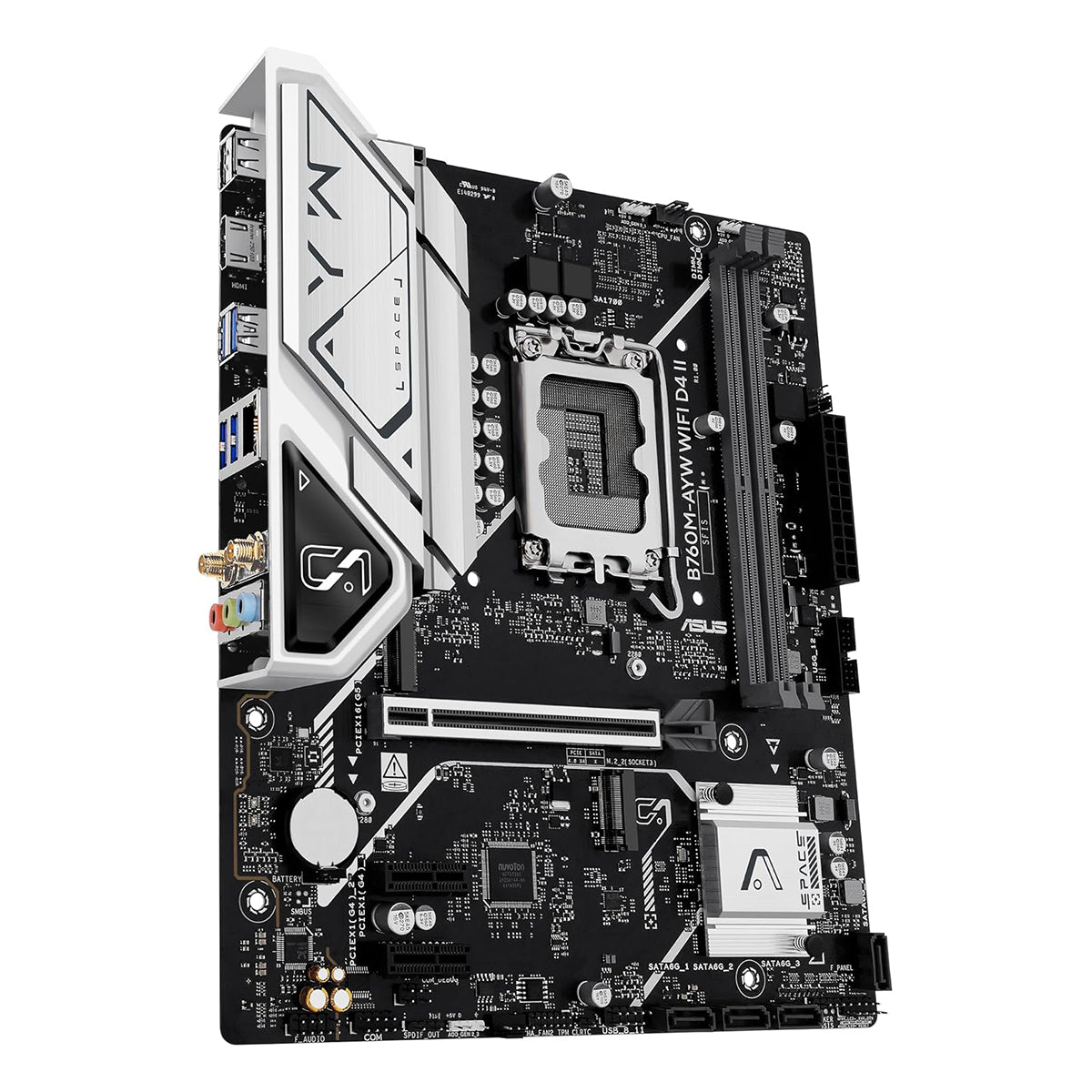 ASUS B760M-AYW WiFi DDR4 Intel Motherboard