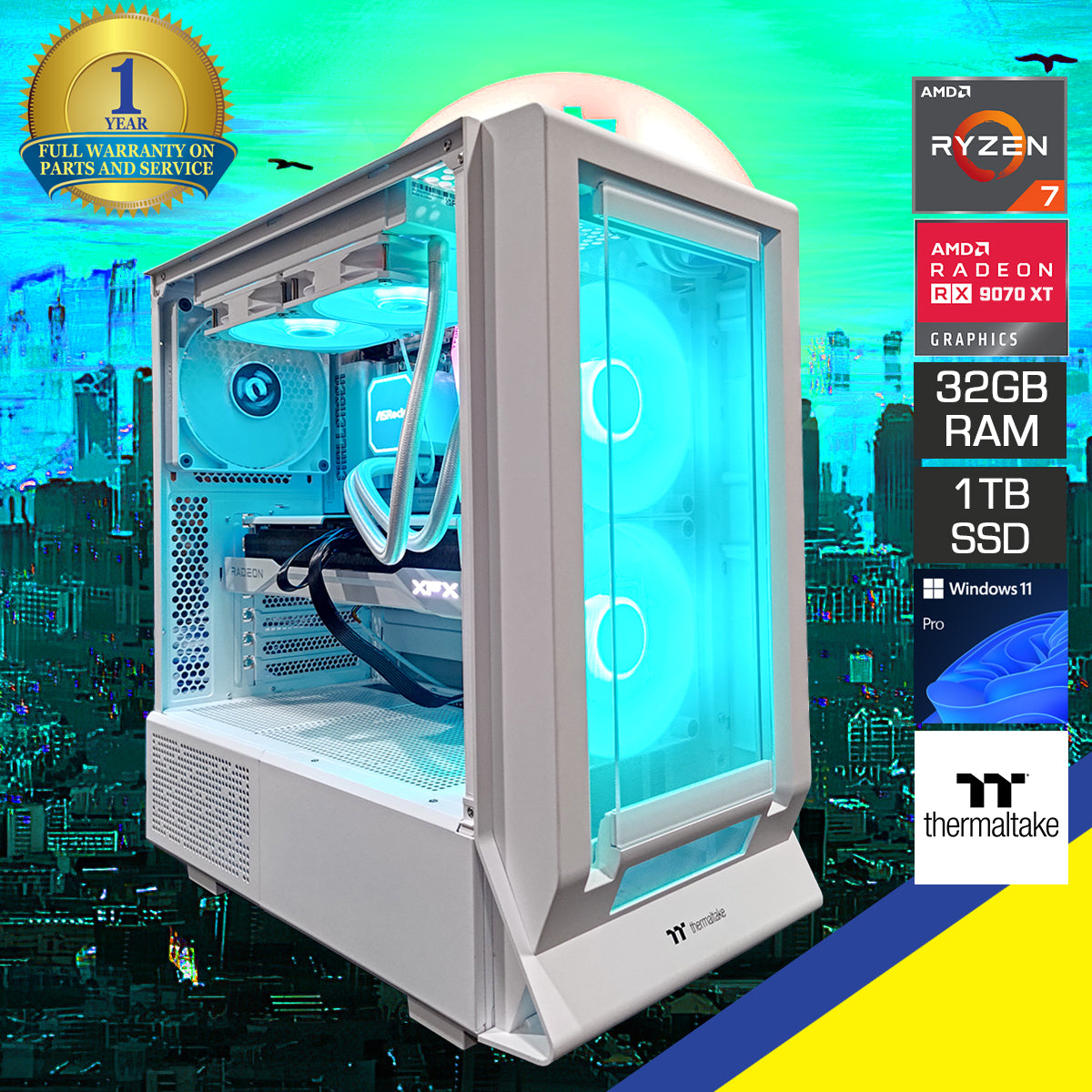 Optima Ceres Snow White Desktop Gaming PC