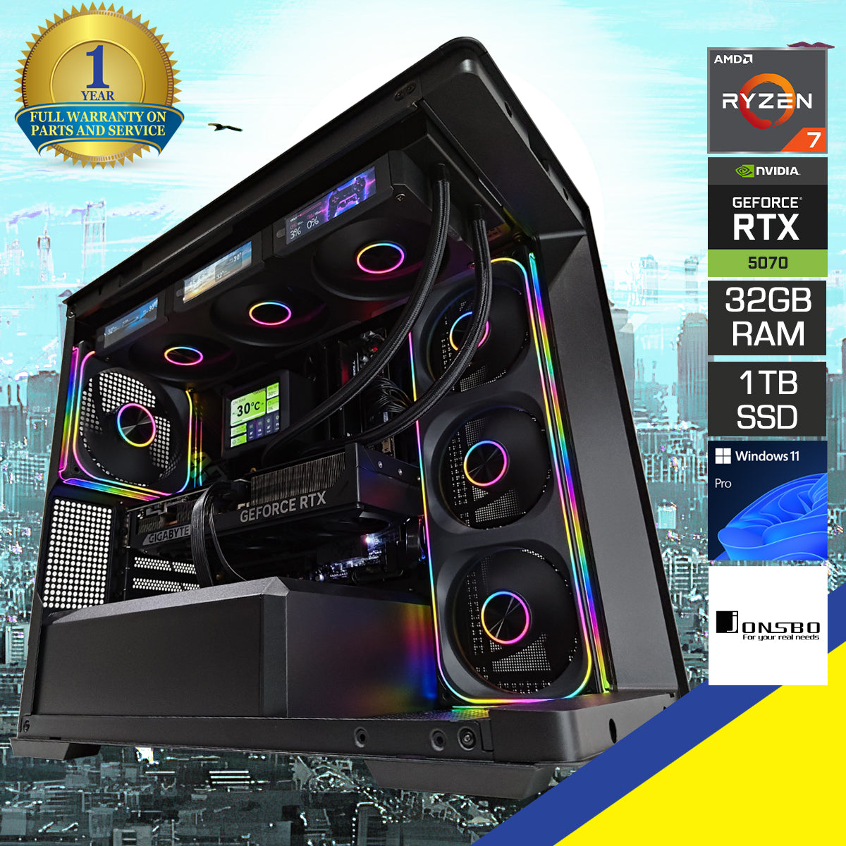 Optima D300 Black Desktop Gaming PC