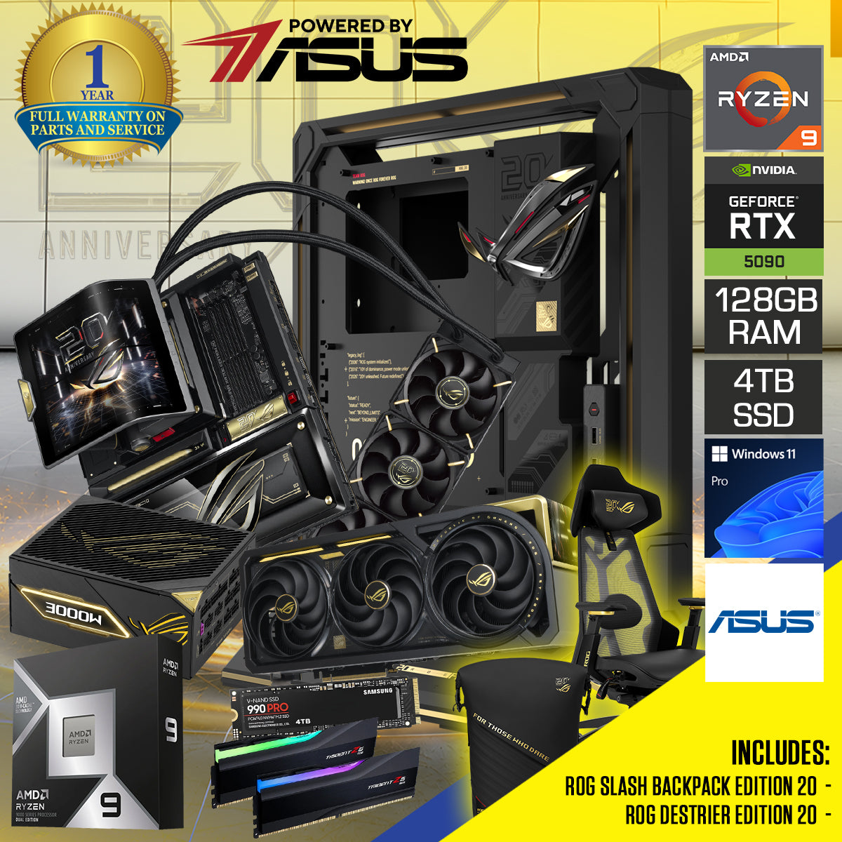 Asus ROG 20th Anniversary Edition Desktop Gaming PC