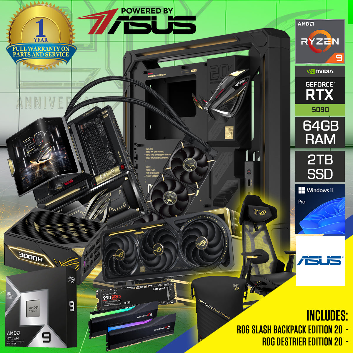 Asus ROG 20th Anniversary Edition Desktop Gaming PC