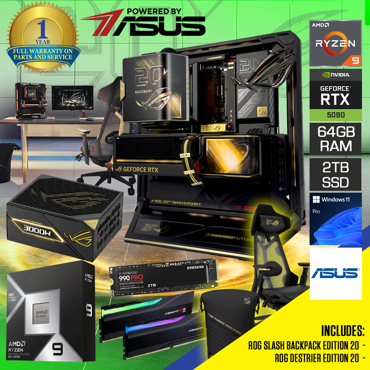 Asus ROG 20th Anniversary Edition Desktop Gaming PC