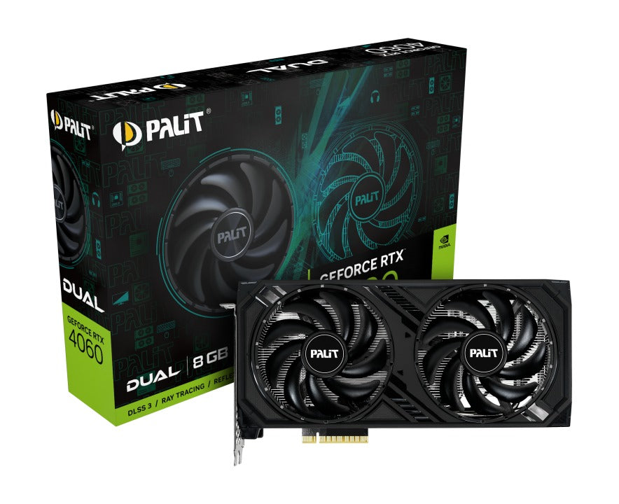 Palit GeForce RTX 4060 Dual 8GB GDDR6 Graphics Card
