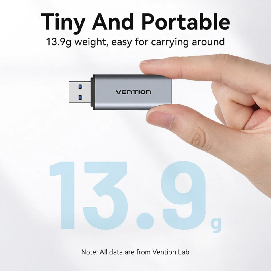Vention 2-in-1 USB 3.0-A SD & TF Card Reader (CLIH0)