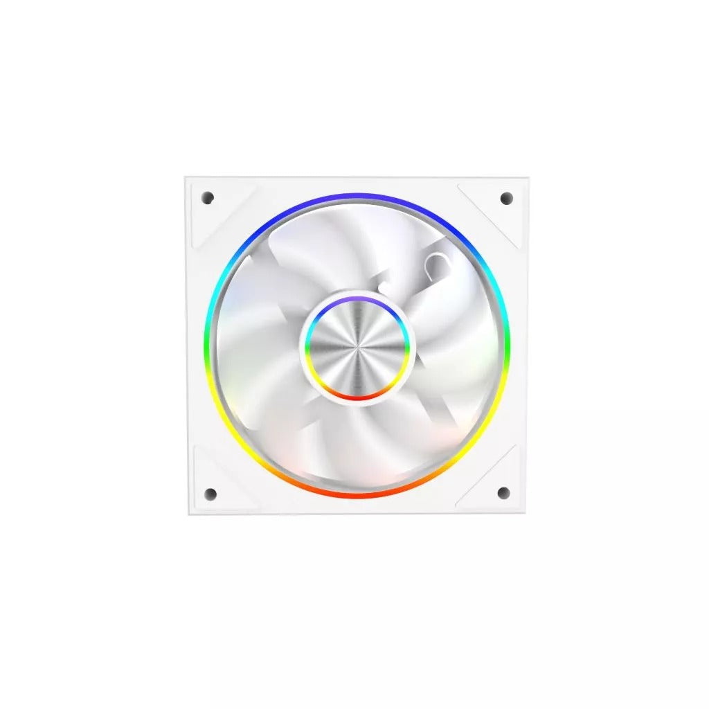 Coolman Drift Fury CM-06SF 120mm Regular ARGB Cooling Fan (Black, White)