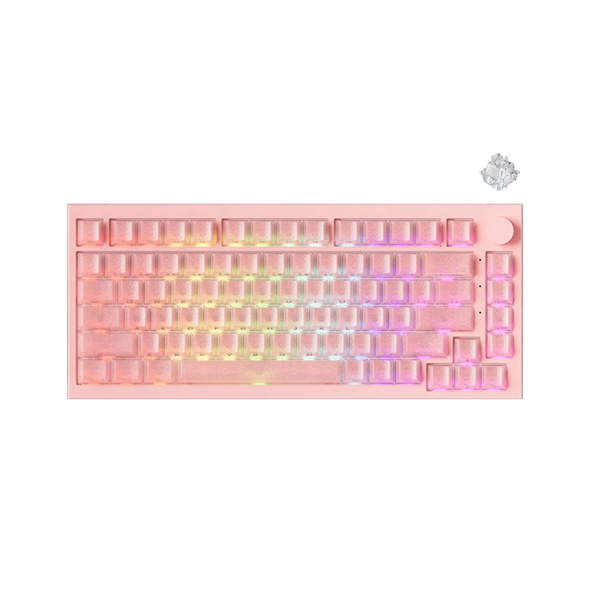 Akko 5075 V5 TMR ARGB Hot-Swap Magnetic Keyboard (Pink)