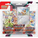 Pokemon Trading Card Game SV03 Scarlet & Violet Obsidian Flames 3 Blister (Eevee) (186-85378)