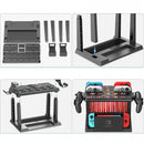 OIVO Controller Charger with Game Slots & Controller Charger for Nintendo Switch / Nintendo Switch OLED (Black) (VG-K502)