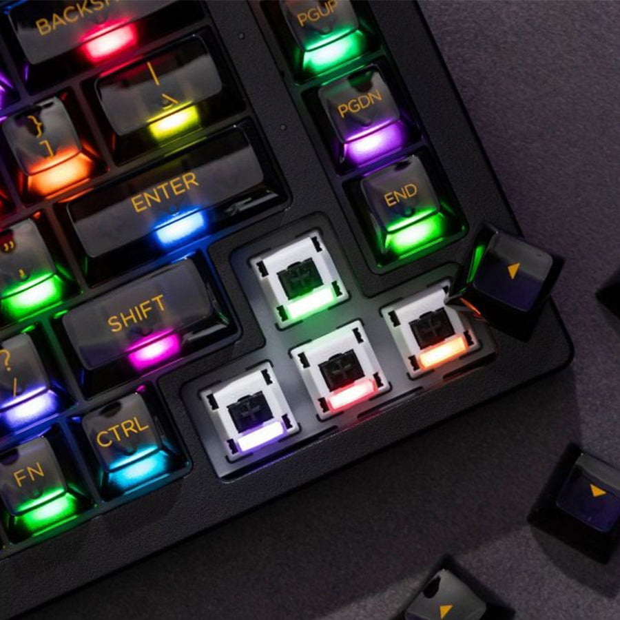 Akko Black Clear 5075B Plus Multi-Mode RGB Hot-Swappable Mechanical Keyboard (V3 Piano Pro Switch)