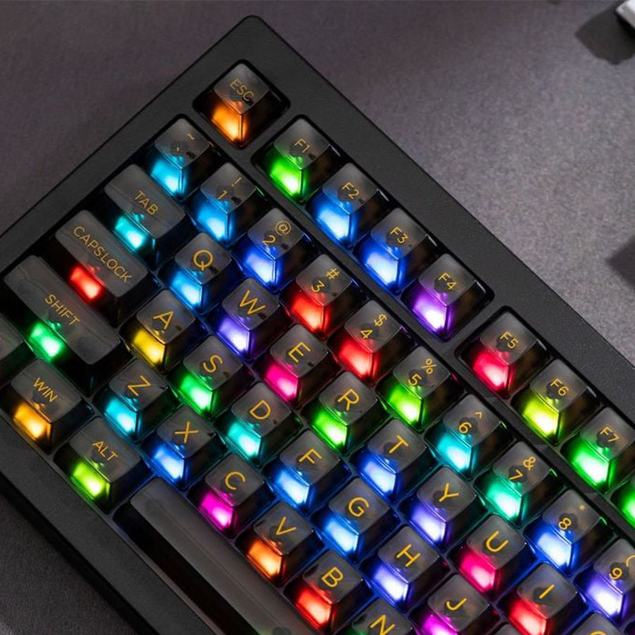 Akko Black Clear 5075B Plus Multi-Mode RGB Hot-Swappable Mechanical Keyboard (V3 Piano Pro Switch)