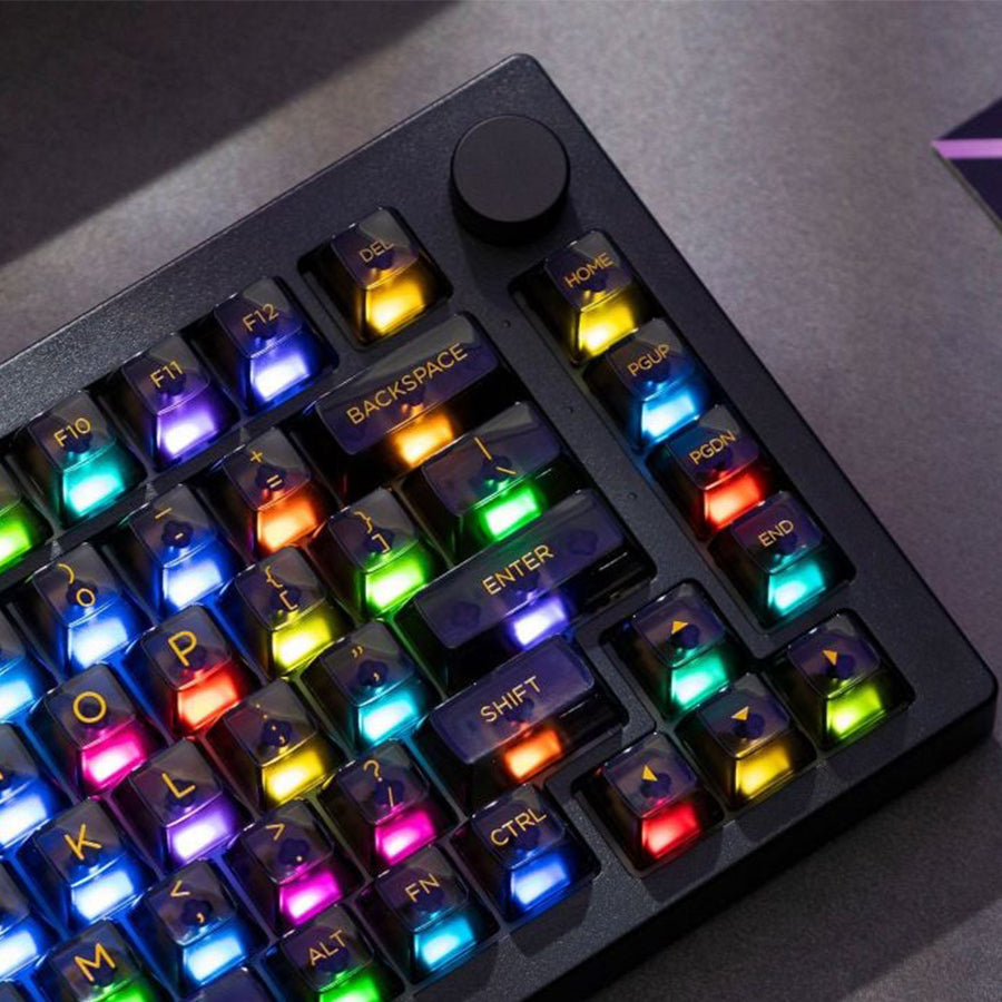 Akko Black Clear 5075B Plus Multi-Mode RGB Hot-Swappable Mechanical Keyboard (V3 Piano Pro Switch)