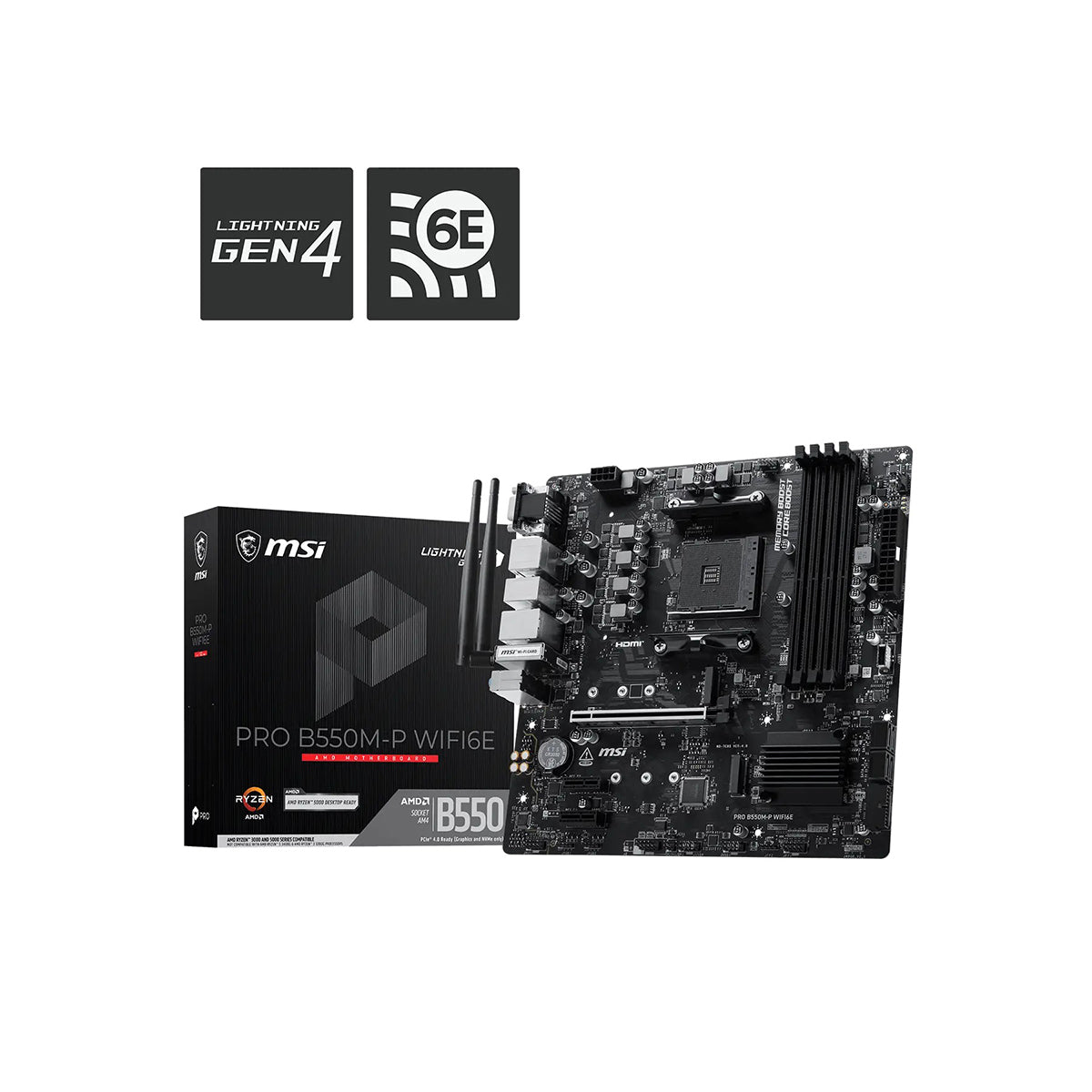 MSI PRO B550M-P WiFi6E DDR4 AMD Motherboard