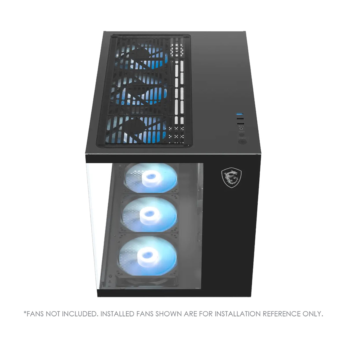 MSI Pro PANO M120L Mini Tower PC Case (Black)