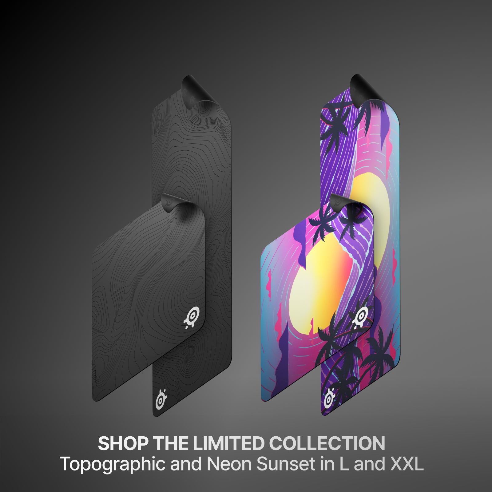Steelseries QCK Cloth Mousepad (Topographic) (L, XXL) (63473, 63471)