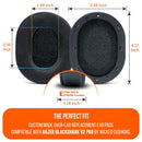 Wicked Cushions WC FreeZe Hybrid - Replacement Ear Pads Razer Blackshark V2 Pro (Black, Geo Grey, Red Camo, 90s Black) (BKSHARKFR-B, BKSHARKFR-GG, BKSHARKFR-RC, BKSHARKFR-90B)