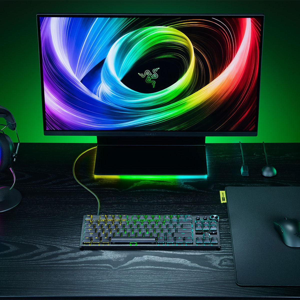 Razer Huntsman V3 Pro Low-Profile Tenkeyless 8KHz Analog Optical Esports Keyboard (Black)