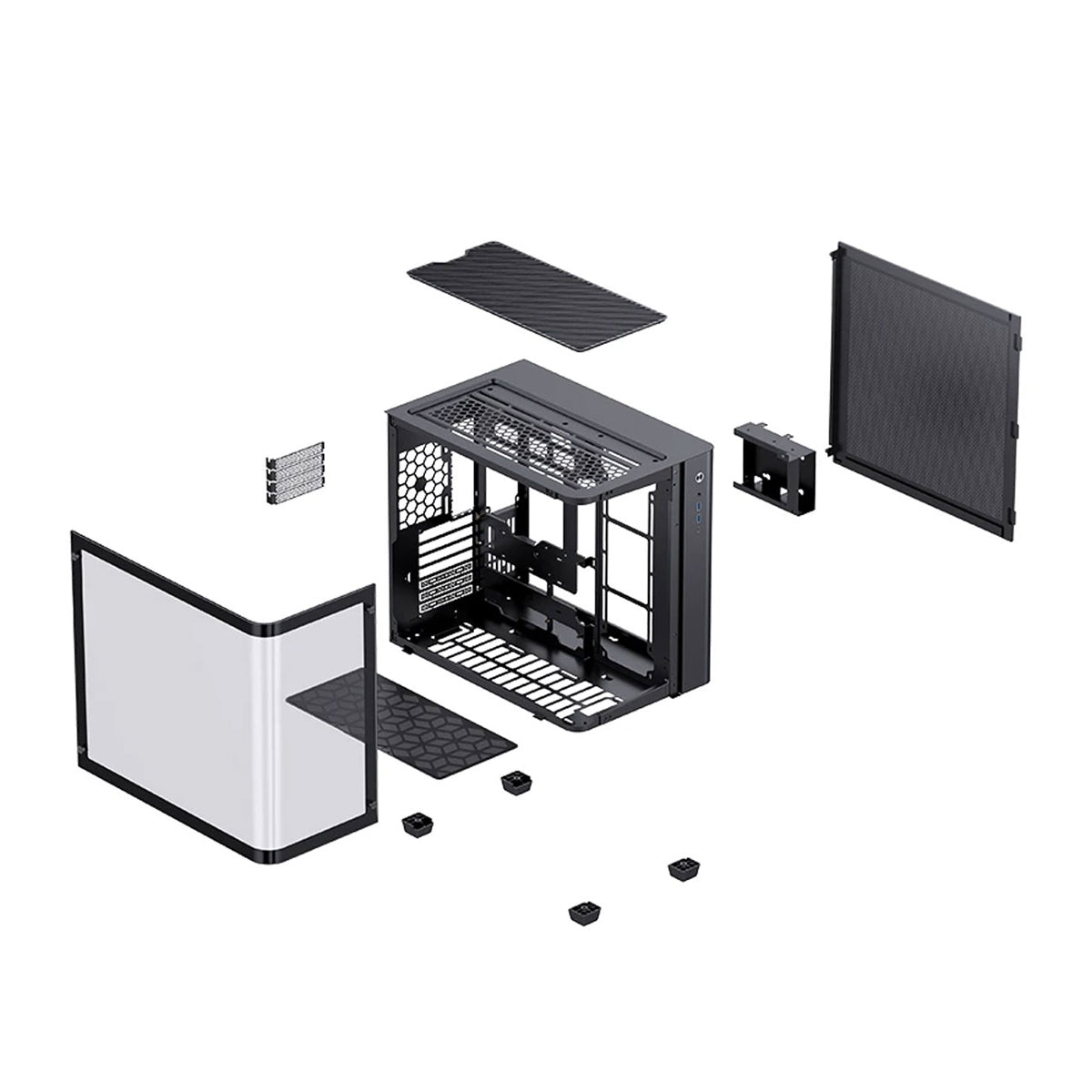Jonsbo TK-3 ATX Separated Cabinet Computer Case (Black)