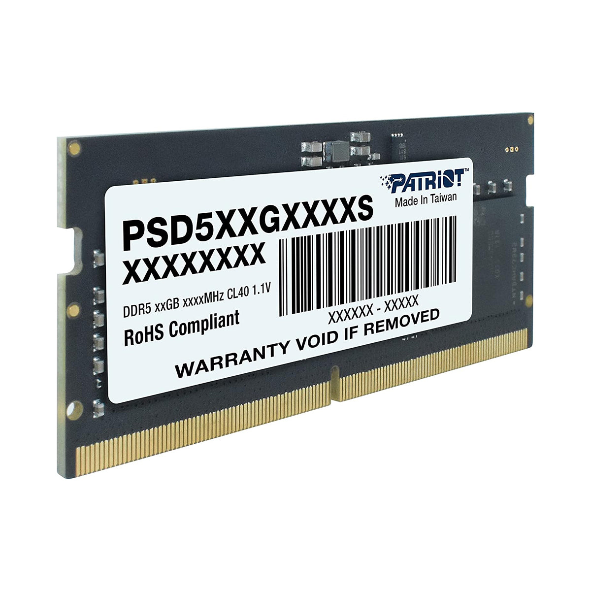 Patriot Signature Line 16GB (1x16GB) DDR5 5600MT/s CL46 SODIMM Memory (PSD516G560081S)