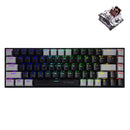 E-Yooso Z-686 RGB 68 Keys Hot Swappable Mechanical Keyboard Black/Grey