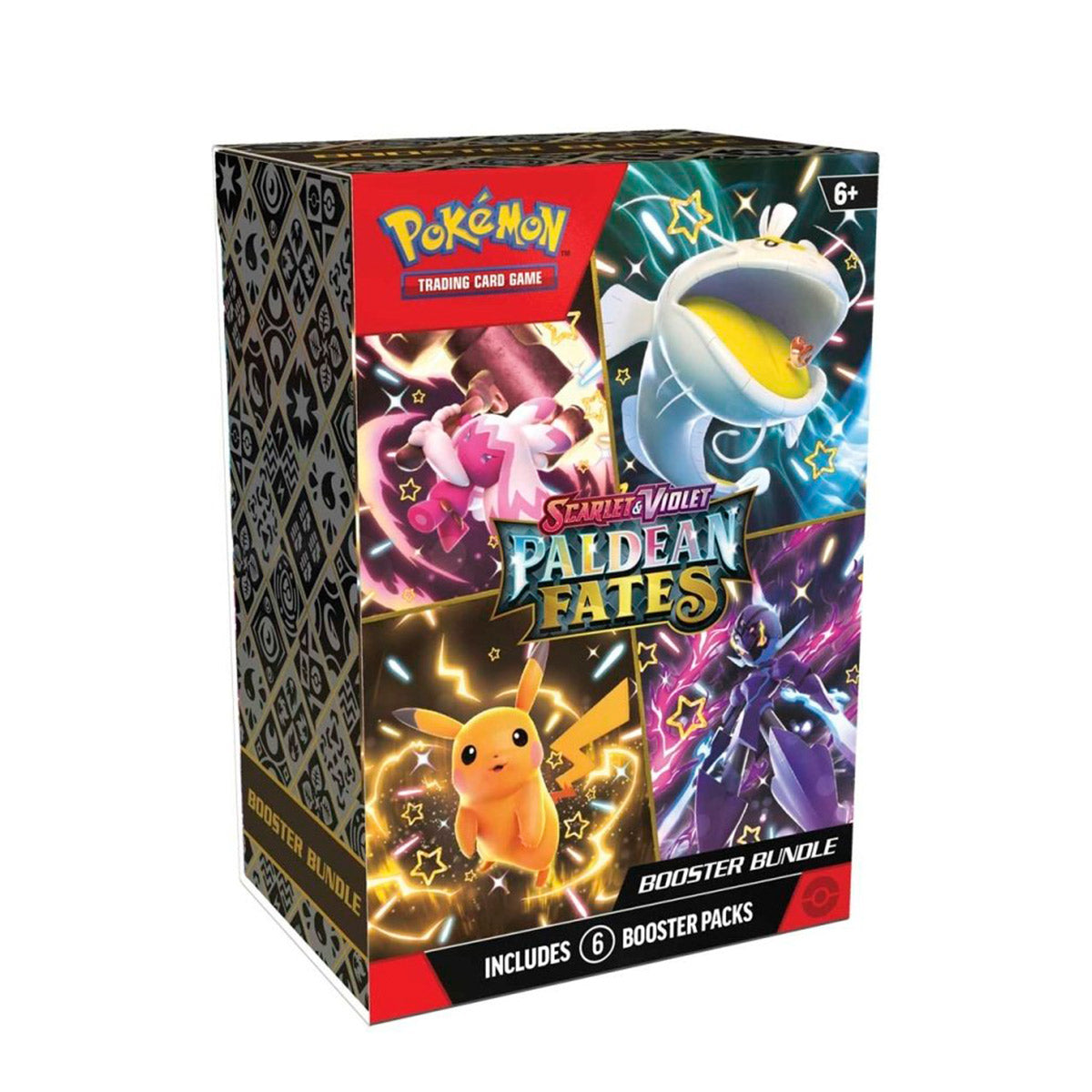 Pokemon Trading Card Game Sv 4.5 Scarlet & Violet Paldean Fates 6 Booster Bundle